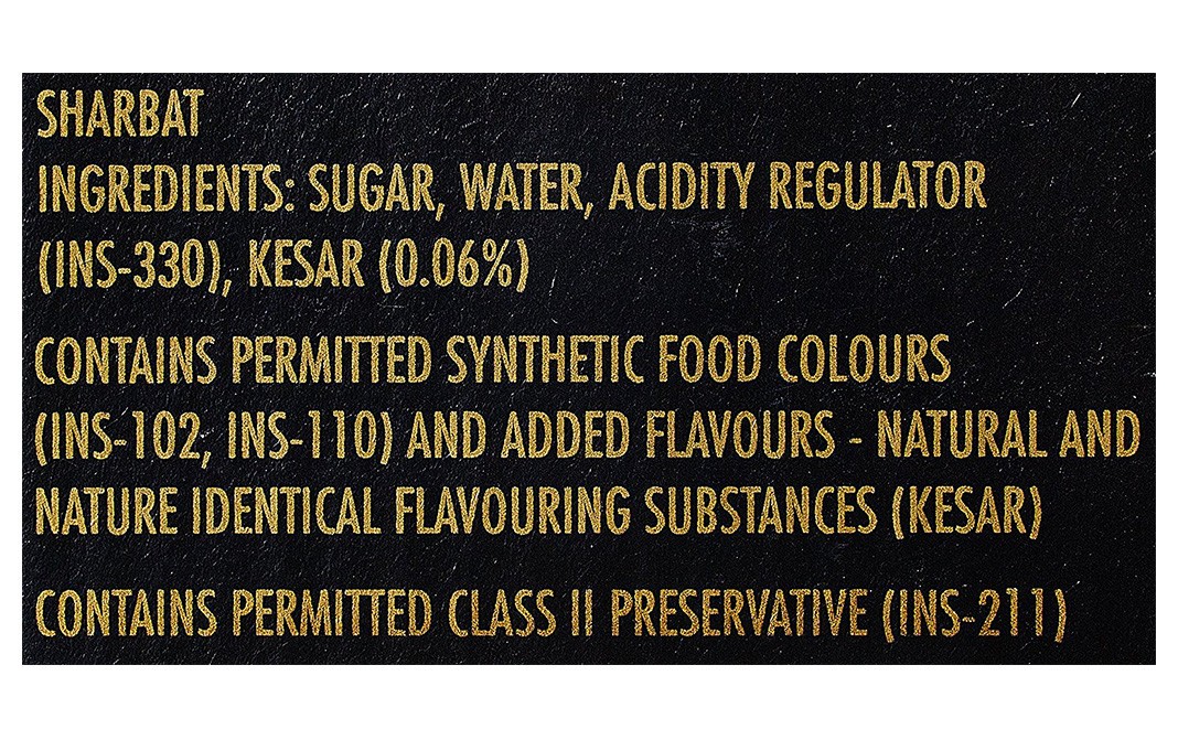 Mapro Kesar Sharbat    Glass Bottle  750 millilitre